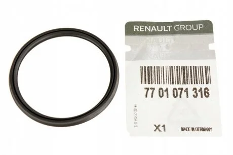 Кільце ущільнювальне патрубка інтеркулера 1,5/2,0 dci Trafic II, Kangoo II RENAULT 7701071316 (фото 1)