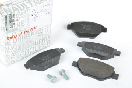 Колодка тормозная передняя Megane II (02-) RENAULT 410609192R