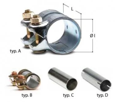 Муфта выхлопной системы (Тип В; внутр. диаметр - 45,5 мм; длина - 120 мм) MTS 02.8320