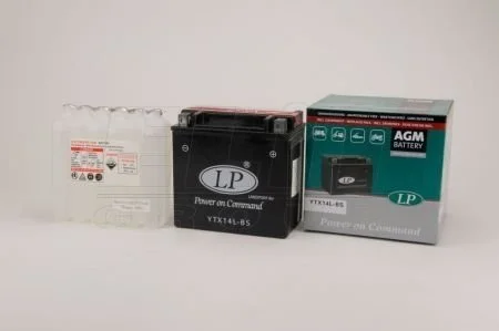 12V,12Ah,д. 150, ш. 87, в.146, электролит в к-те, вес 3,6 кг LP BATTERY YTX14L-BS