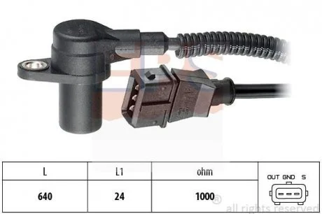 Датчик положення к/вала Citroen Jumper, Fiat Ducato, Peugeot Boxer, 2,8HDi, 99- EPS 1.953.301
