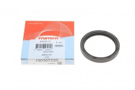 Сальник розподільчого валу Ford Focus/Fiesta/Mondeo 1.6Ti 04- (46x56.4x7) CORTECO 19036722B
