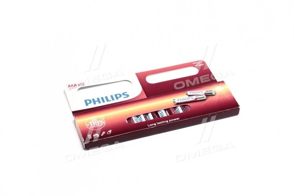 Батарейка LR03 / AAA Power Alkaline B12 (12 шт) PHILIPS LR03P12W/10 (фото 1)