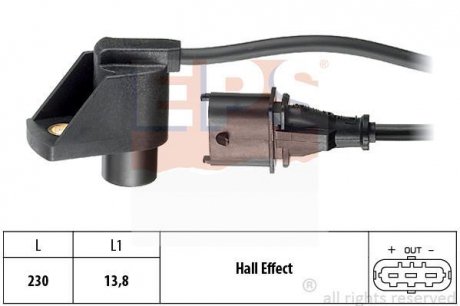 Датчик положення к/вала Opel Omega B 2.5 V6, 3.0 V6 03.94-02.01 EPS 1.953.331