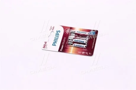 Батарейка LR03 / AAA Power Alkaline 4+2-blister PHILIPS LR03P6BP/10