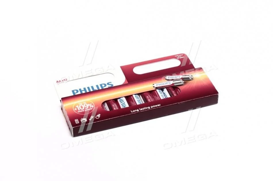Батарейка LR6/ AA Power Alkaline B12 (12 шт) PHILIPS LR6P12W/10 (фото 1)