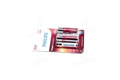 Батарейка LR6 / AA Power Alkaline 4+2-blister PHILIPS LR6P6BP/10