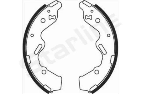 Тормозные колодки барабанные, к-кт. STARLINE BC 08050