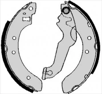Тормозные колодки барабанные, к-кт. STARLINE BC 04800