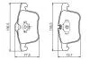 Колодки гальмівні (передні) Opel Vectra C 02-08/Signum 03-08/Saab 9-3 02-15 BOSCH 0 986 494 280 (фото 2)