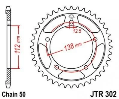 Звезда 41зуб. VTR1000F/CB1300 X-4 JT MOTO 111-654-41
