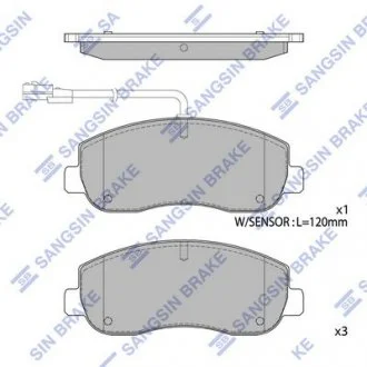 Кт. Гальмівні колодки дискові SANGSIN Hi-Q (SANGSIN) SP1969