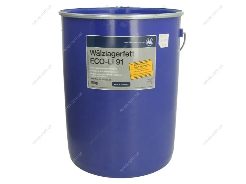 Смазка ступичная ECO-LI 91, 15 кг (пр-во) BPW 02.1040.52.00 (фото 1)