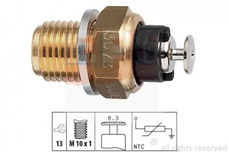 Датчик температури води VW Golf,Passat,Jetta EPS 1.830.073