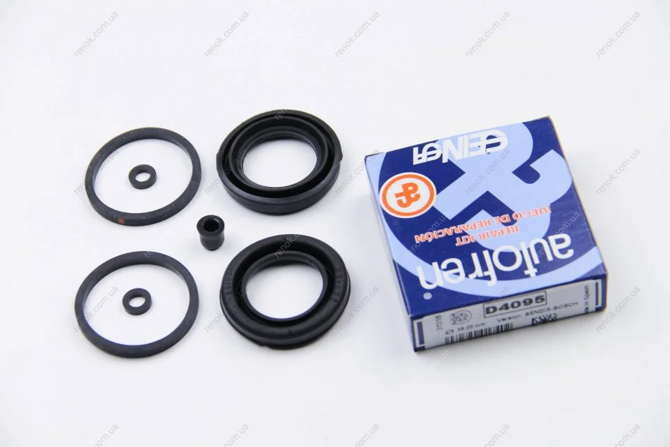 Ремкомплект гальмівного супорта лів/прав (діаметр поршня: 38) MERCEDES /8 (W114), /8 (W115), S (C126), S (W116), SL (R107) 2.0-5.5 01.68-06.91 D4095 AUTOFREN D4 095 (фото 1)
