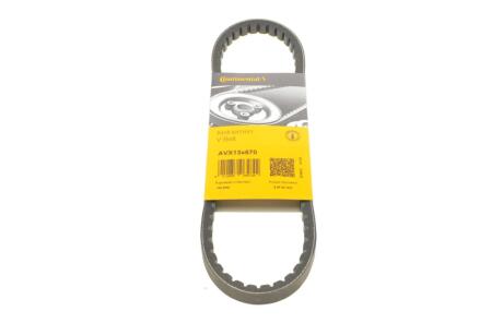 Ремень генератора Hyundai Accent 00-10/Kia Cerato/Rio 1.4-1.6 04- Contitech AVX 13X670