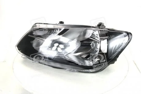 Фара левая с моторчиком VW Caddy (10-) H4 одиночный отражатель TYC 20-C474-05-2B