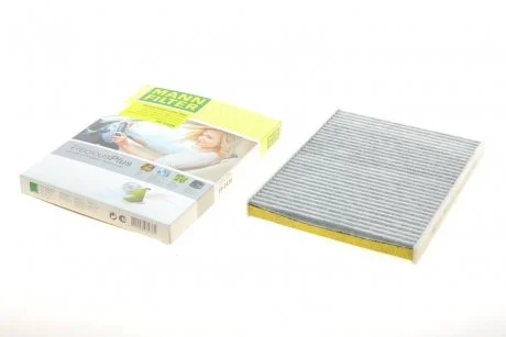 Фільтр салону Ford Fiesta 1.0-1.6TDCI 08- (вугільний/антибактеріальний) MANN FP 2436