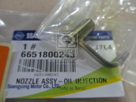 Форсунка олійна двигуна Actyon (06-) D20 / Kyron (05-) D20, D27 / Rexton (05-) D27 SsangYong SSANGYONG 6651800243