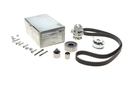 Комплект ГРМ + помпа VW Caddy 1.6TDI-2.0TDI 09- (160х25) (внутрішня помпа P655) HEPU PK06551