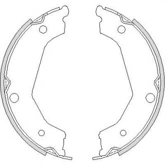 Тормозные колодки барабанные REMSA 4732.00