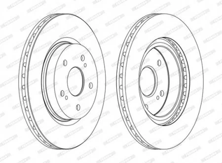 Тормозной диск FERODO DDF1635C