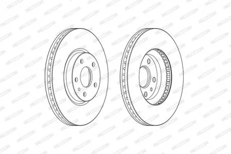 Гальмівний диск FERODO DDF2337C