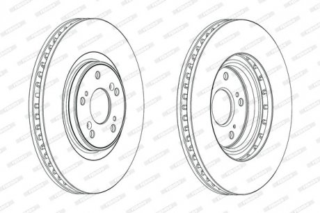 Тормозной диск FERODO DDF1777C-1