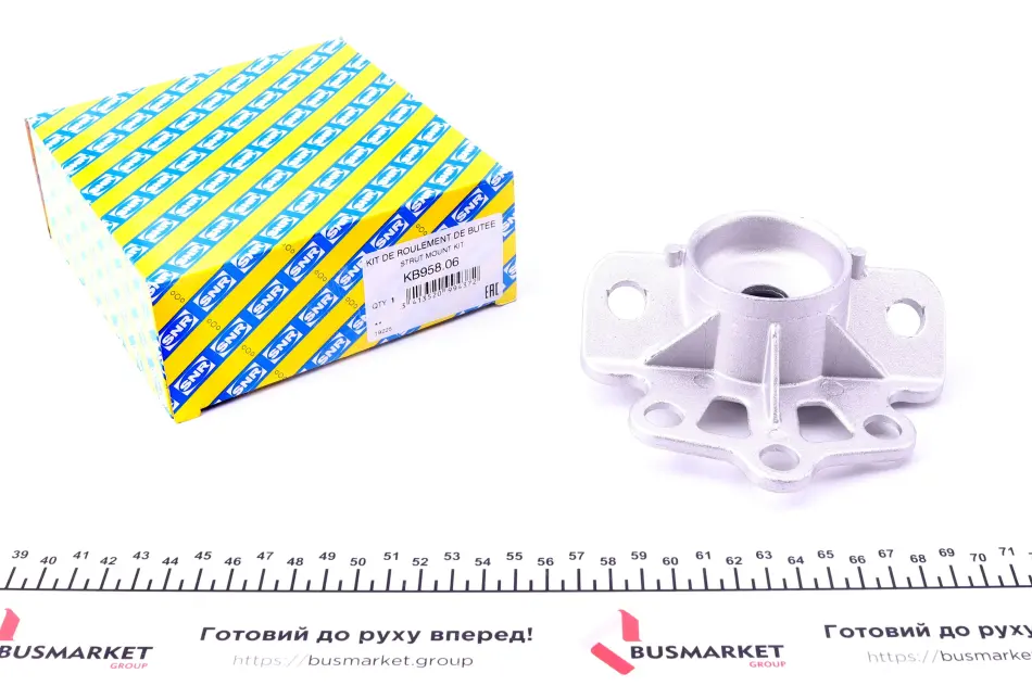 Подушка амортизатора (заднього) Fiat Punto 05- (L) SNR NTN KB958.06 (фото 1)