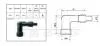 Трубка свічки запалювання, кут: 90°, різьба: 14мм, з"єднання: гвинт, корпус: ебонітовий, колір трубки: чорн APRILIA AF1 100/100 (Address)/100 (Bali EX)/100/7/1000/1000 ST/1000A/1000H (Injec.)/1000J/10 NGK LB05F (фото 1)