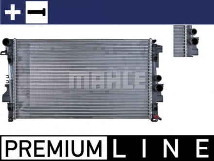 Радіатор охолодження MB Vito (W639) 03- (-/+AC) MAHLE / KNECHT CR 608 000P (фото 1)