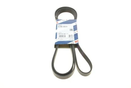 Ремінь генератора Hyundai Sonata 2.0/2.4 05-10/Kia Carens 2.0 06-/VW Phaeton 3.0TDI 07-16 (6PK2513) BOSCH 1987947566