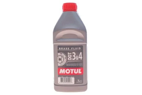 Рідина гальмівна DOT 3&4 (1L) (105835) MOTUL 807901