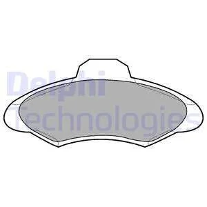 Комплект гальмівних колодок з 4 шт. дисків Delphi LP673