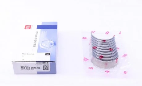 Вкладиші корінні Renault Trafic III 1.6dCi/Opel Vivaro B 1.6CDTI 14- (STD) (R9M) = 6038150000 NPR 180 038 0015 00