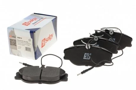 Колодки гальмівні (передні) Fiat Scudo 96- (з датчиками) SOLGY 209010