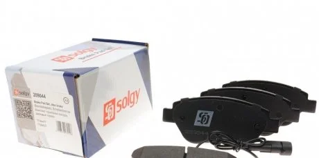 Колодки гальмівні (передні) Fiat Doblo/Citroen Nemo/Peugeot Bipper 08- (Bosch) (з датчиком) SOLGY 209044