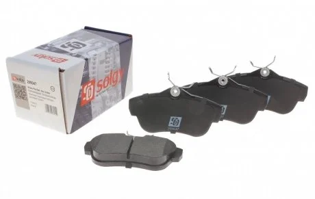 Колодки гальмівні (задні) Fiat Scudo/Peugeot Expert 1.6D/2.0D 07- SOLGY 209047