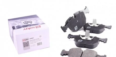 Колодки тормозные (передние) BMW 5 (E39)/7 (E38) 94- SOLGY 209061