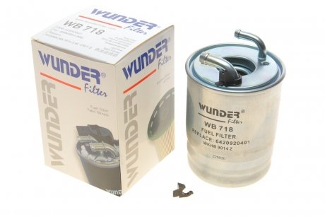 Фильтр топливный MB Sprinter 2.2CDI OM651 09- WUNDER FILTER WB 718 (фото 1)