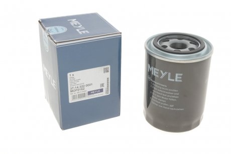 Фильтр масляный Hyundai H-1 2.5 CRDI 97-/Kia Sorento 2.5 CRDi 02- MEYLE 37-14 322 0001 (фото 1)