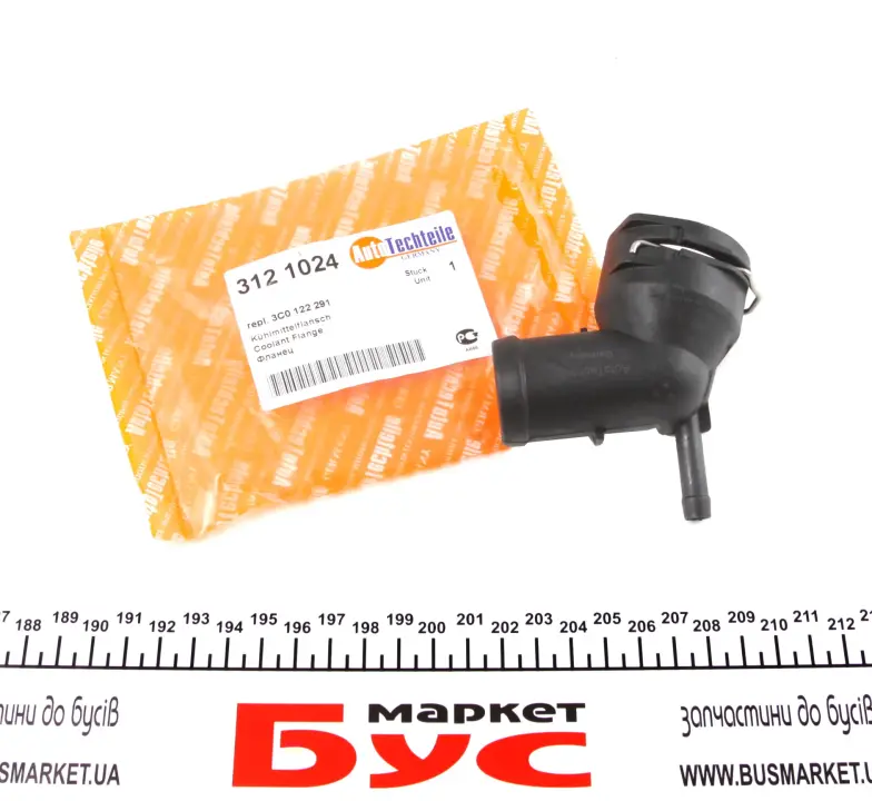 Фланець системи охолодження VW Caddy III 1.6-2.0 SDI 10-15 AUTOTECHTEILE 312 1024 (фото 1)