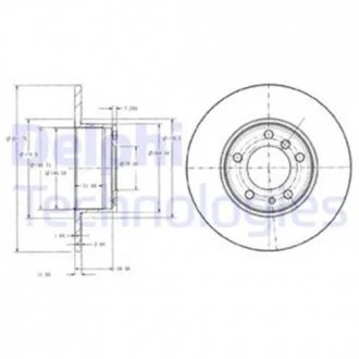 Тормозной диск Delphi BG2430