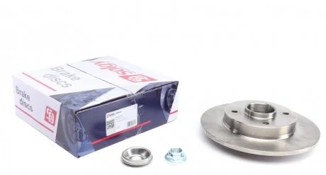 Диск тормозной (задний) Citroen C4/Peugeot 307 05- (249x9) (+ABS) (с подшипником) (d=25) SOLGY 208023