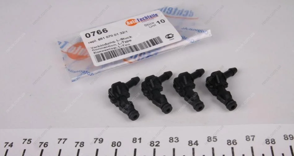 Штуцер шланга слива Г-образный MB OM651 (0766) AUTOTECHTEILE 100 0766 (фото 1)