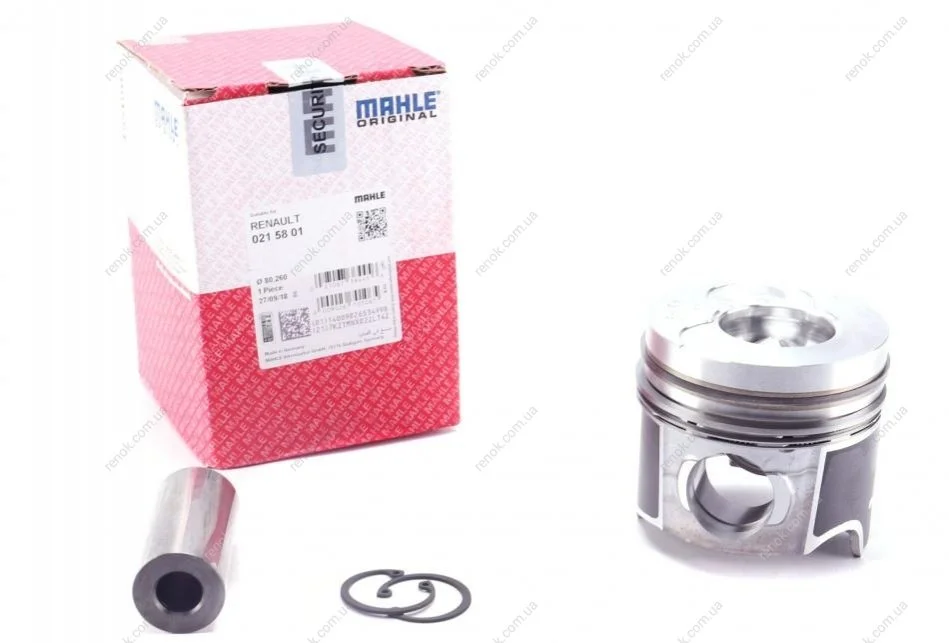 Поршень з кільцями MAHLE / KNECHT 0215801 (фото 1)