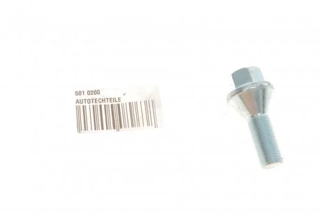 Болт колісний M12x1.25, з різьбою і шестигранною головкою матеріал метал AUTOTECHTEILE 501 0200