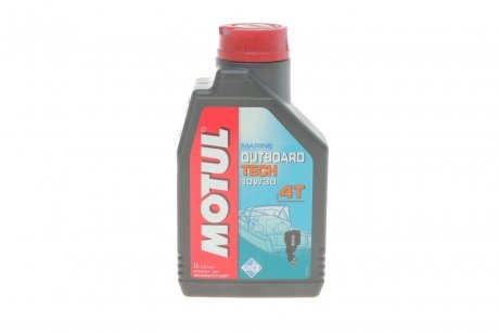 Масло 10W30 Outboard Tech 4T (1л) MOTUL 852111