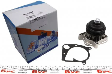 Помпа води BMW 3/5/7/X5 330d/xd/525d/530d/730d/3.0d 98-05/Opel Omega B 2.5TDI (R/B) (6 лоп.) (5 кан) GRAF PA1053
