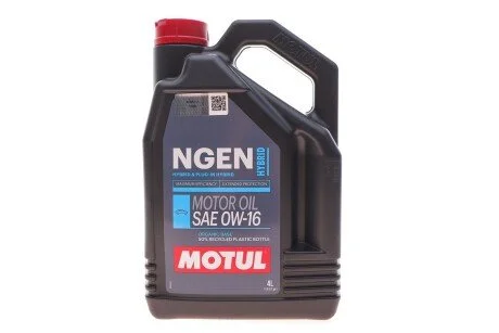 Масло 0W16 Hybrid (4L) (107154) API SP/ILSAC GF-6b/ILSAC GF-6a снято с производ. MOTUL 333207